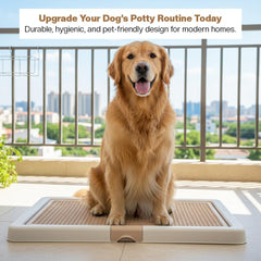Large Dog Potty Tray Training Seat | Dog Toilet Pee Tray | Pee Pads for Dogs | Puppy Pee for Indoor & Outdoor Use | Keep Paws, Floor Clean & Portable