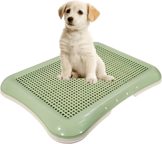 Dog toilet training for large dogs, Durable plastic flat dog toilet with Detachable design and Anti-slip bottom, Pet potty pee pad holder, Ideal for indoor & outdoor, Easy to clean 64 cm