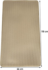 Cat litter mat with Honeycomb design, Water-resistant, and Washable EVA material, Double layer cat litter mat for Indoor cat litter boxes, Ideal for Multi-cat household, Easy to clean