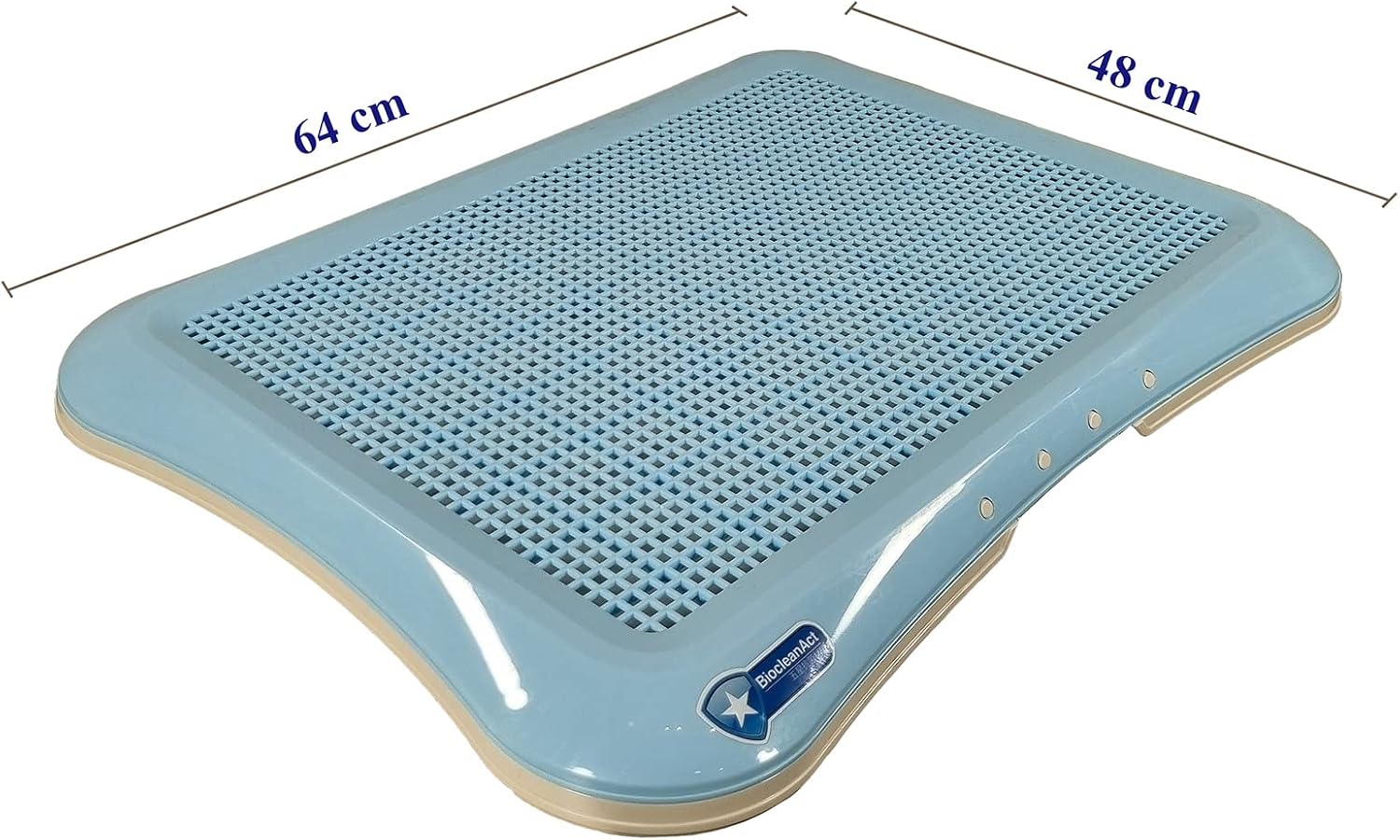 Dog toilet training for large dogs, Durable plastic flat dog toilet with Detachable design and Anti-slip bottom, Pet potty pee pad holder, Ideal for indoor & outdoor, Easy to clean 64 cm