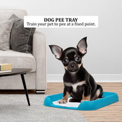 Dog potty toilet training tray for small to medium dogs, Durable plastic dog pee pad with Column design and Detachable grid design, Easy to clean, Ideal for indoor & outdoor 45 cm
