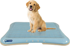 Dog toilet training for large dogs, Durable plastic flat dog toilet with Detachable design and Anti-slip bottom, Pet potty pee pad holder, Ideal for indoor & outdoor, Easy to clean 64 cm