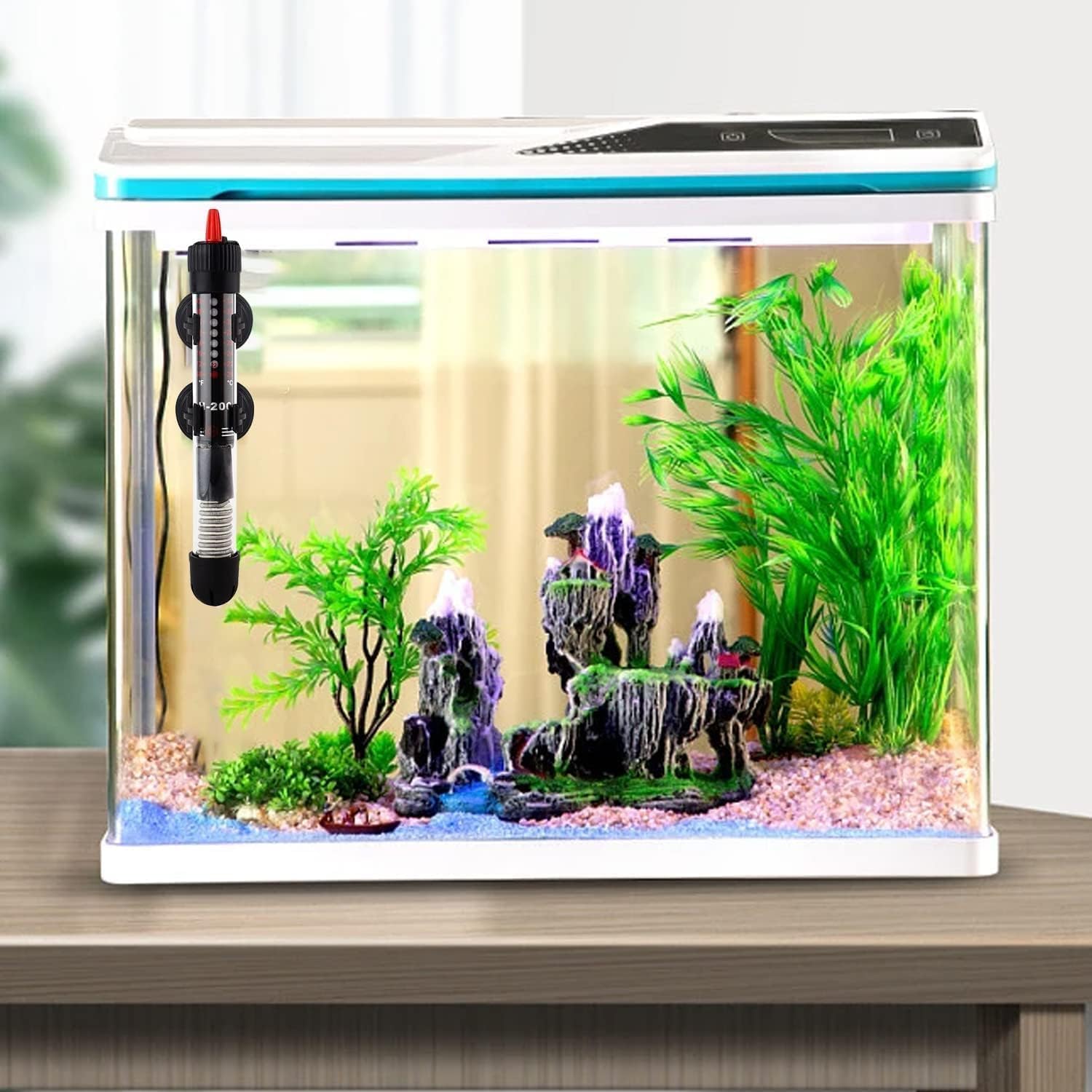 Aquarium Heizung 60L 50W, mit Temperaturanzeige Heizstab Aquarium für Fischtanks und Aquarium