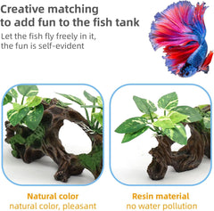 Aquarium Driftwood for Fish Tanks & Reptile Terrariums, Safe Fish Tank Decoration, Easy to Clean Aquarium Decor Accessories, Betta Fish Tank (6.4“*4”*2.4“)