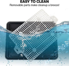 Dog potty training tray with Removable grid, Durable leak-proof puppy toilet pad holder for Small & Medium dogs, Suitable for Indoor/Outdoor use, Easy to clean, 47 cm