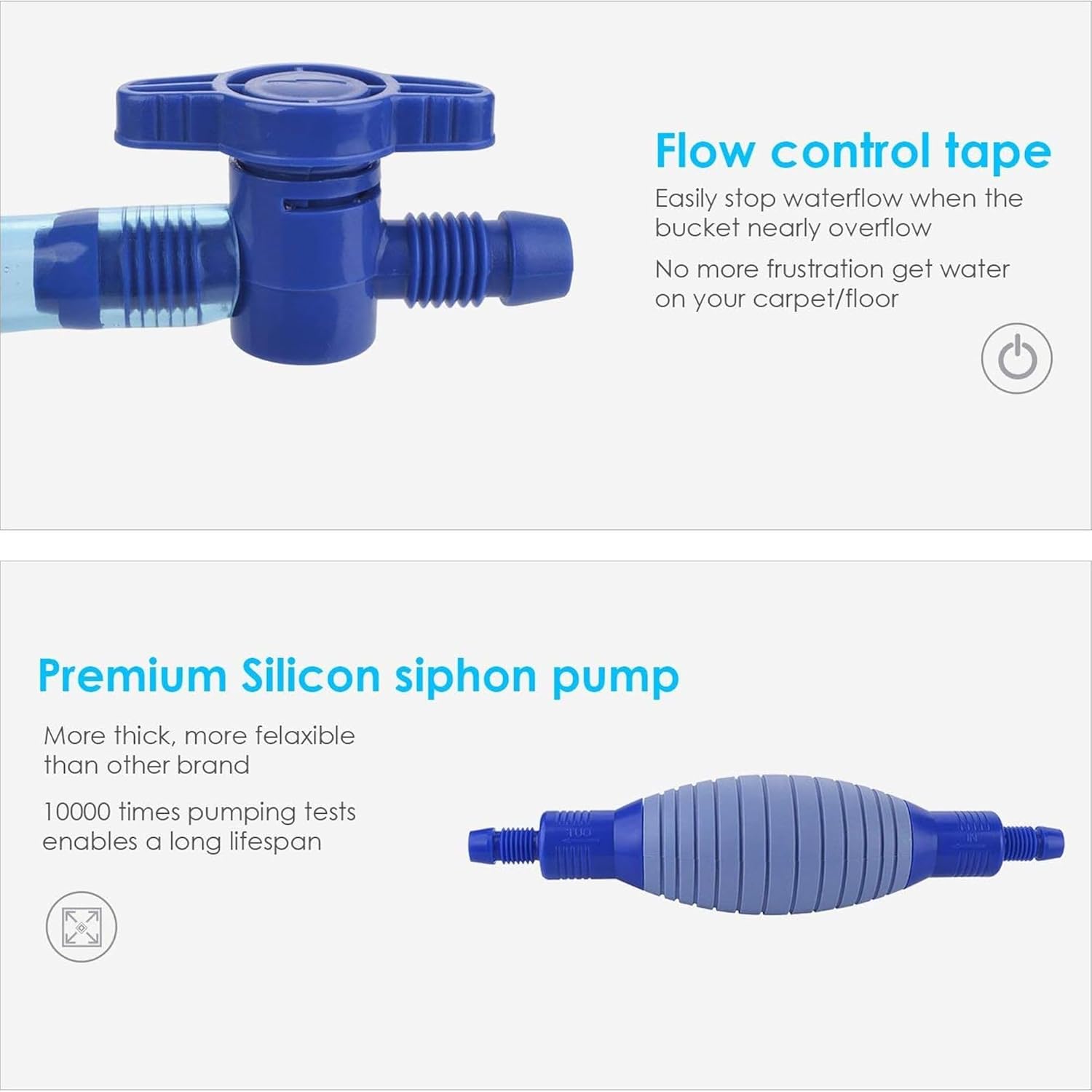Fish Tank Water Changer Vacuum Siphon Kit, Aquarium cleaner Kit, 3 in 1 Aquarium Siphon Gravel Cleaner Pump Sand Cleaner For Drain And Replace Water, Manual Vacuum Water Changer