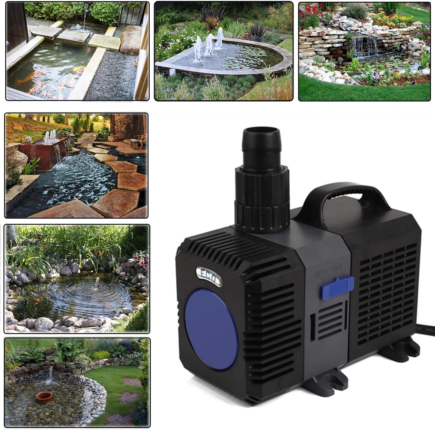 Forever Speed Super Eco pond pump with filter, energy efficient (3000-12000L/H) - 4500 l/h
