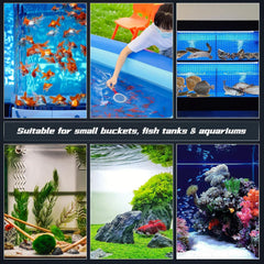 Aquarium Air Stone Bubbler, 3.2 Inch Nano Diffuser for 30-70 Gallon Fish Tank, Efficient Quiet Aerator Enhances Dissolved Oxygen, Ideal for 60-120cm Aquariums, (Air Pumps Not Included)