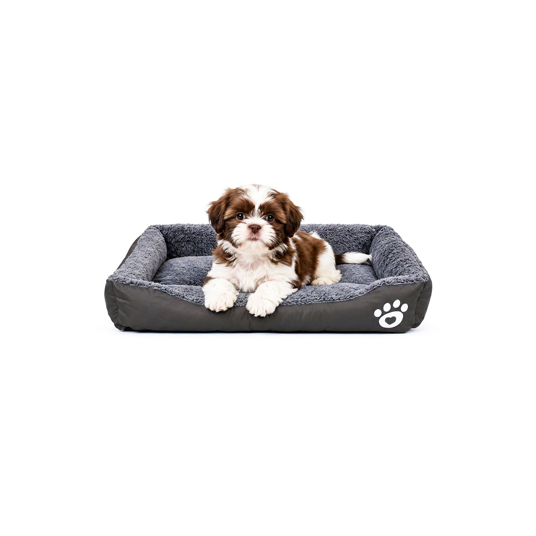Pet bed with Soft plush, Low entry, Portable and Lightweight, 61 cm Cozy indoor lounger for small Dogs and Cats, Pet cushion with Raised sides, Comfortable, Warm, Washable & Breathable Pet Sofa