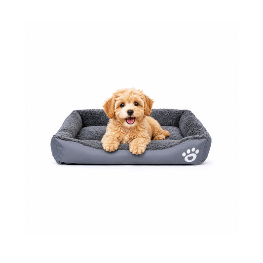 Pet bed with Soft plush, Low entry, Portable and Lightweight, 61 cm Cozy indoor lounger for small Dogs and Cats, Pet cushion with Raised sides, Comfortable, Warm, Washable & Breathable Pet Sofa