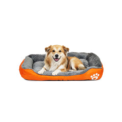 Pet bed with Soft plush, Low entry, Portable and Lightweight, 73 cm Cozy indoor lounger for small Dogs and Cats, Pet cushion with Raised sides, Comfortable, Warm, Washable & Breathable Pet Sofa