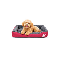 Pet bed with Soft plush, Low entry, Portable and Lightweight, 61 cm Cozy indoor lounger for small Dogs and Cats, Pet cushion with Raised sides, Comfortable, Warm, Washable & Breathable Pet Sofa