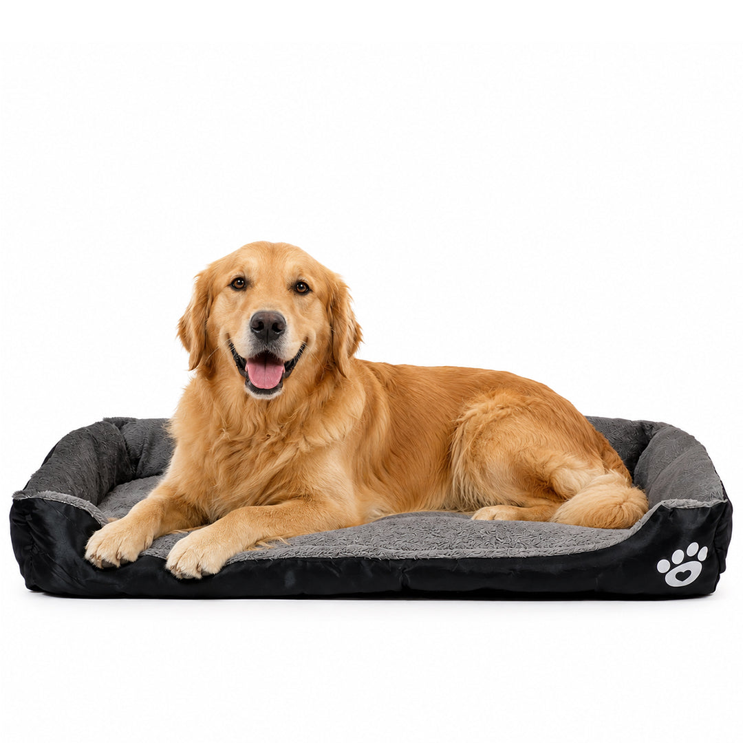 Dog bed with Raised bolster sides, Soft plush interior, and Non-slip bottom, Orthopedic dog bed for Medium & Large dogs, durable, comfortable dog sleeping bed, (XX-Large)