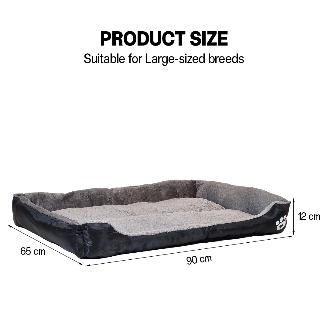 Dog bed with Raised bolster sides, Soft plush interior, and Non-slip bottom, Orthopedic dog bed for Medium & Large dogs, durable, comfortable dog sleeping bed, (XX-Large)