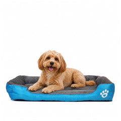 Orthopedic dog bed for Medium dogs, Soft plush pet sofa bed with Raised bolsters design, Soft plush surface, and Non-slip bottom, Comfortable calming puppy cushion, Easy to clean, 80 cm (XL)