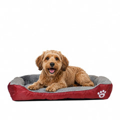 Orthopedic dog bed for Medium dogs, Soft plush pet sofa bed with Raised bolsters design, Soft plush surface, and Non-slip bottom, Comfortable calming puppy cushion, Easy to clean, 80 cm (XL)
