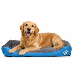 Dog bed with Raised bolster sides, Soft plush interior, and Non-slip bottom, Orthopedic dog bed for Medium & Large dogs, durable, comfortable dog sleeping bed, (XX-Large)