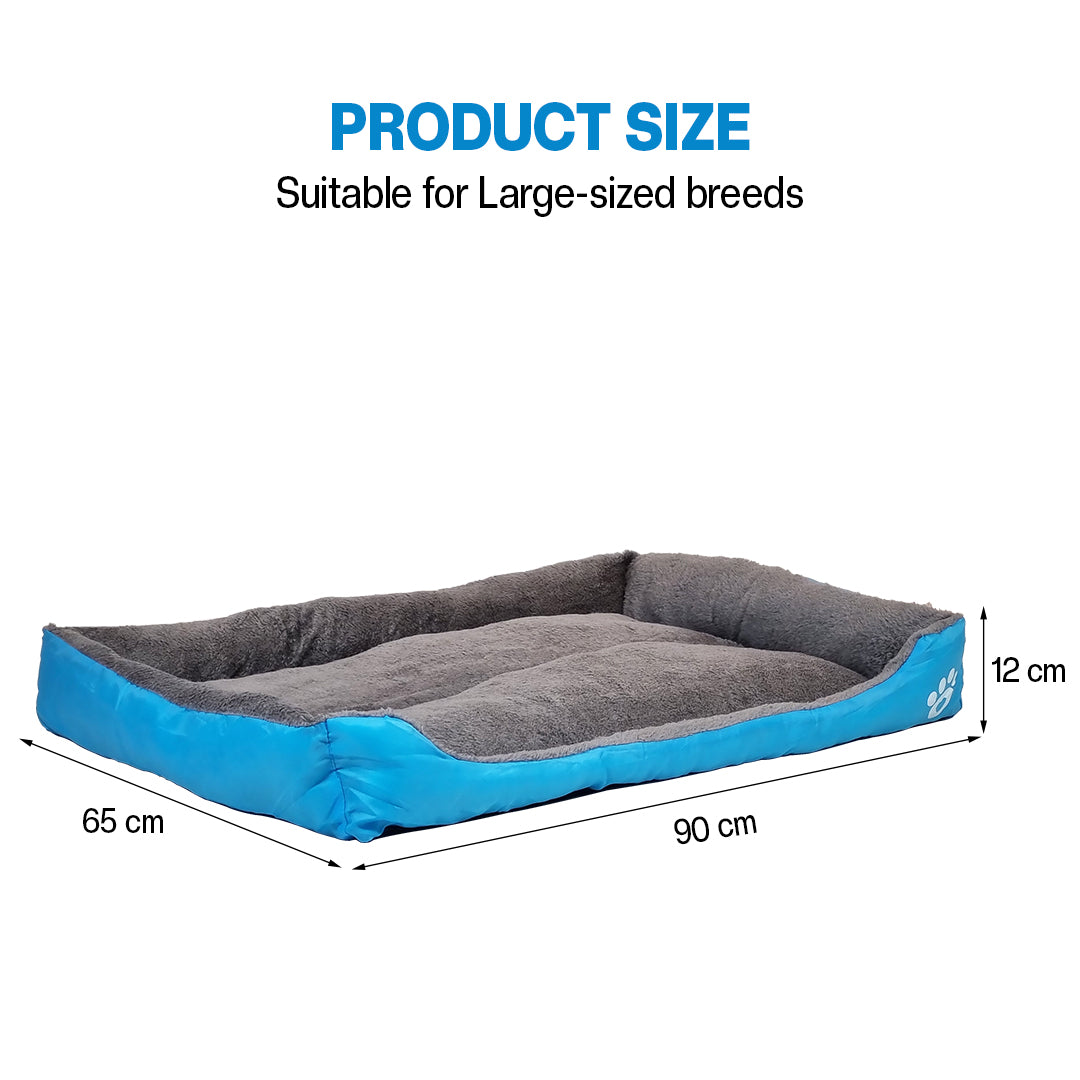 Dog bed with Raised bolster sides, Soft plush interior, and Non-slip bottom, Orthopedic dog bed for Medium & Large dogs, durable, comfortable dog sleeping bed, (XX-Large)