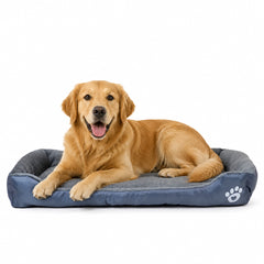 Dog bed with Raised bolster sides, Soft plush interior, and Non-slip bottom, Orthopedic dog bed for Medium & Large dogs, durable, comfortable dog sleeping bed, (XX-Large)