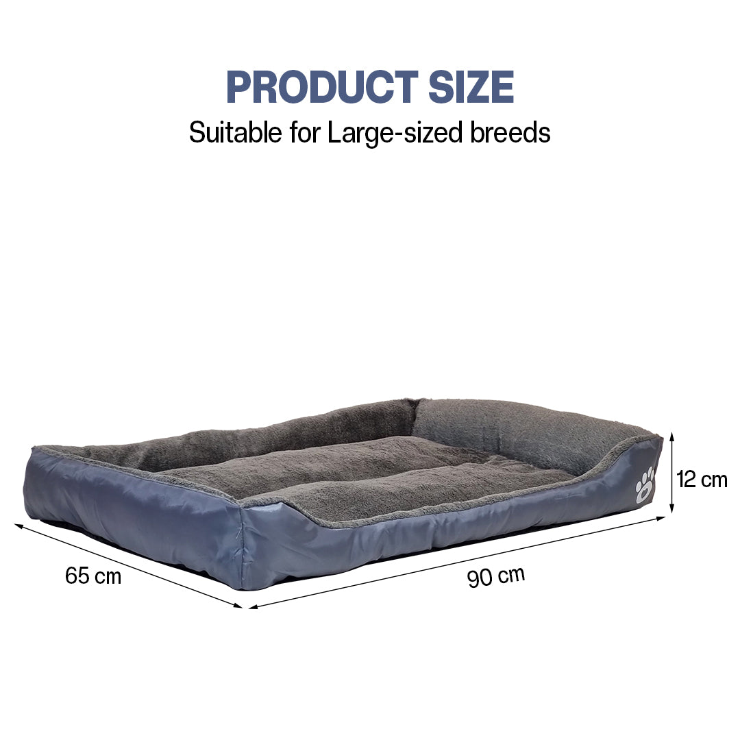 Dog bed with Raised bolster sides, Soft plush interior, and Non-slip bottom, Orthopedic dog bed for Medium & Large dogs, durable, comfortable dog sleeping bed, (XX-Large)