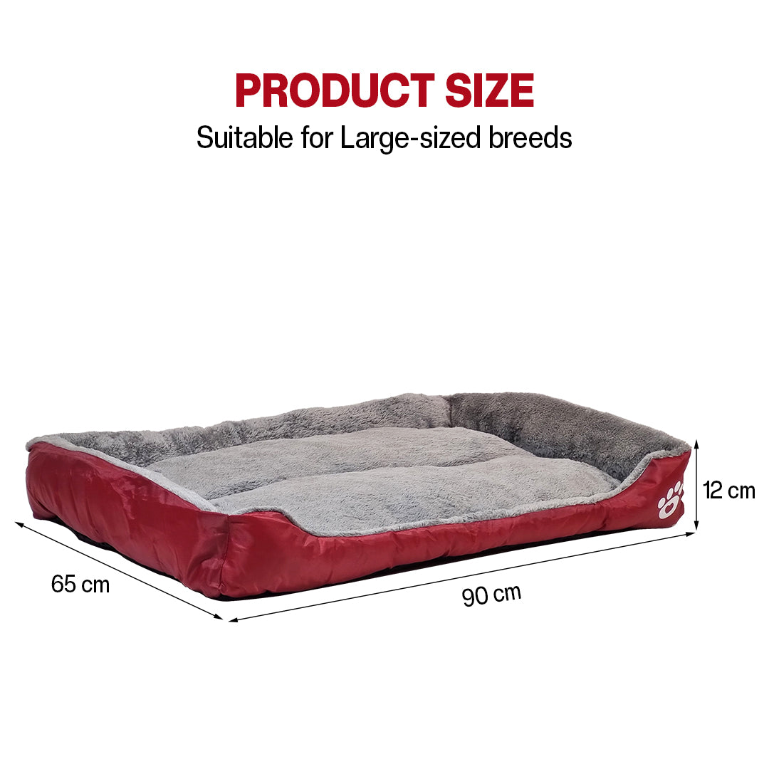 Dog bed with Raised bolster sides, Soft plush interior, and Non-slip bottom, Orthopedic dog bed for Medium & Large dogs, durable, comfortable dog sleeping bed, (XX-Large)