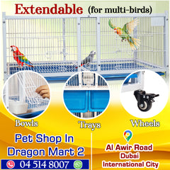 Partition Cage, Large Bird Cage and Breeding Cage