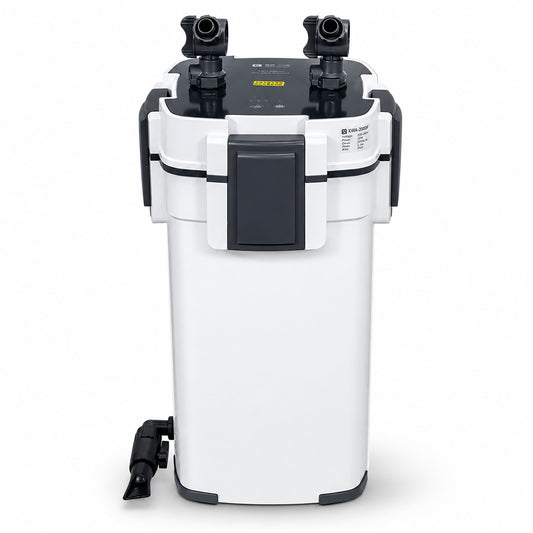 External Canister Filter with 9W UV Sterilizer, Aquarium Filter for Freshwater and Saltwater Tanks | 1400L/h Flow Rate, Multi-Layer Filtration, Adjustable Flow, Touch Switch & Timer, Quiet Operation