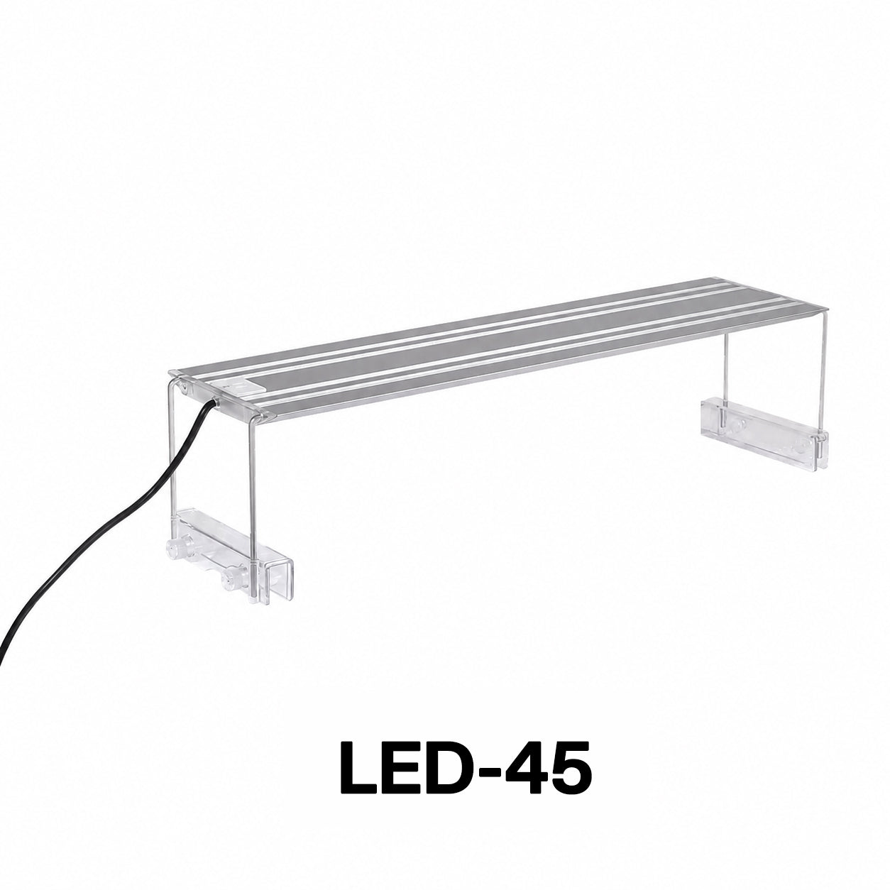 LED Aquarium Light for Fish Tanks, White LED Aquarium Lighting with Adjustable Extendable Brackets for Freshwater Aquariums, 4 Size Options