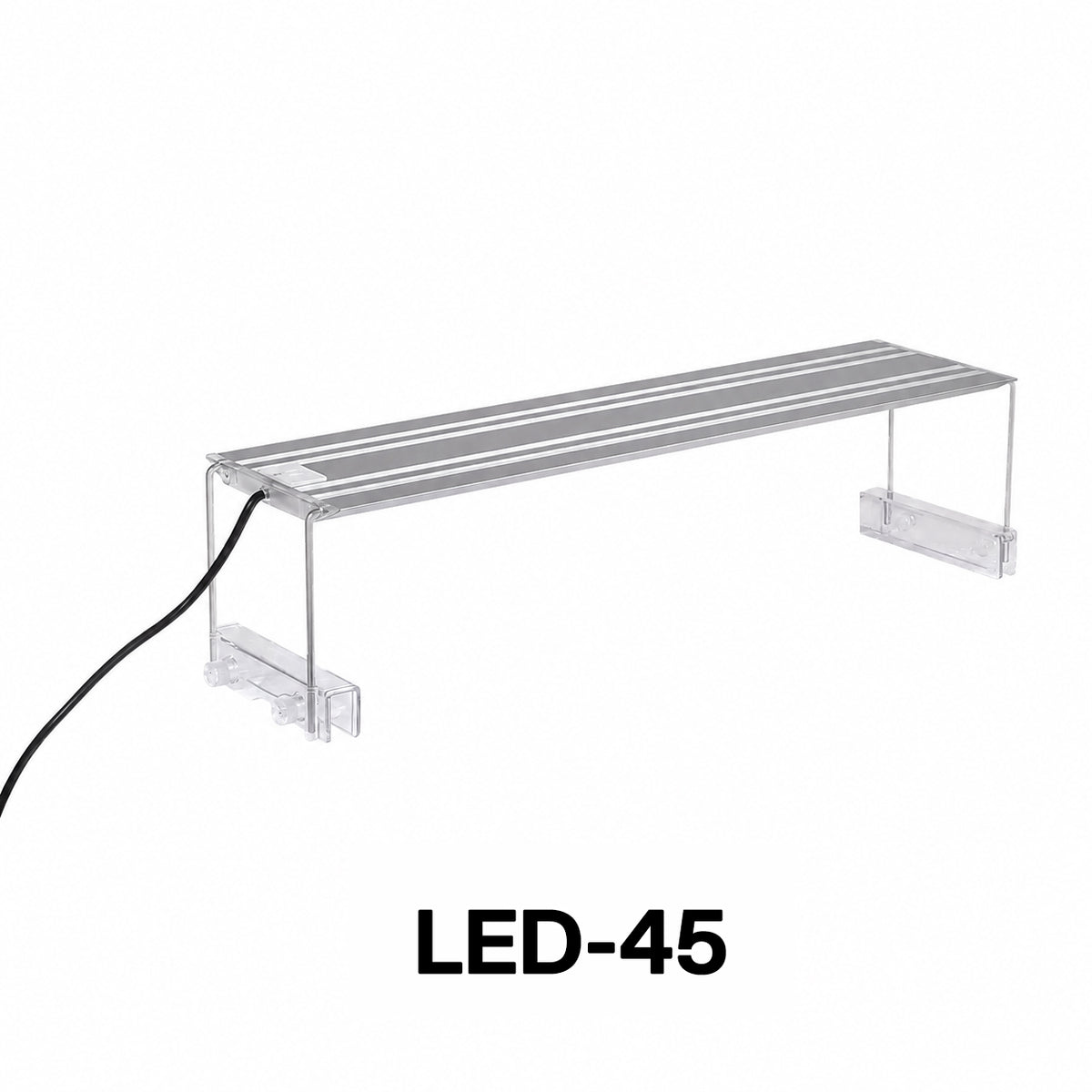 LED Aquarium Light for Fish Tanks, White LED Aquarium Lighting with Adjustable Extendable Brackets for Freshwater Aquariums, 4 Size Options