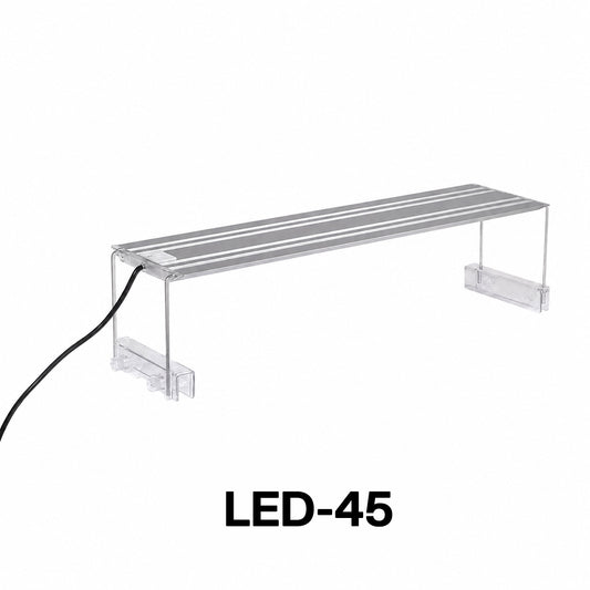 LED Aquarium Light for Fish Tanks, White LED Aquarium Lighting with Adjustable Extendable Brackets for Freshwater Aquariums, 4 Size Options