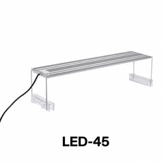 LED Aquarium Light for Fish Tanks, White LED Aquarium Lighting with Adjustable Extendable Brackets for Freshwater Aquariums, 4 Size Options
