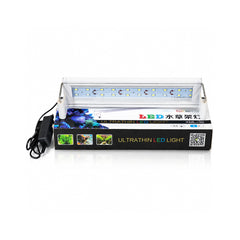 Ultra Thin LED Aquarium Light, XML-30 Fish Tank Light with High Brightness and Wide Light Coverage, Adjustable Width, Easy to Install, Energy Efficient Lighting for Freshwater and Planted Aquariums