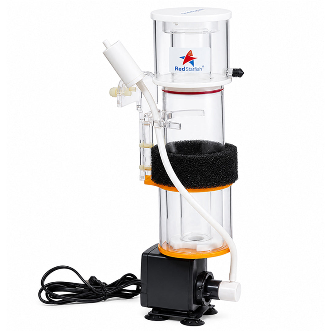 Mini Protein Skimmer for Saltwater Aquarium with Built-in Pump, Internal Nano Reef Tank Skimmer, Efficient Foam Fractionator for Marine Fish Tanks, Compact Aquarium Filtration System