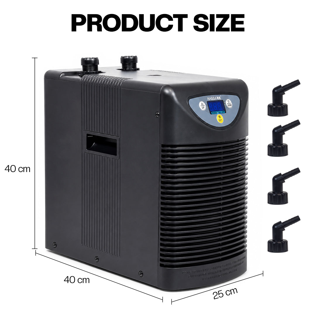 Pond Chiller HC-150A, Digital Water Cooling System for Koi Ponds, Fish Ponds & Aquaculture, Adjustable Temperature Control