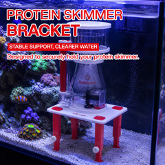 Protein Skimmer Bracket Adjustable Aquarium Mounting Stand for Marine Reef Saltwater Fish Tanks, Water Level Adjustment Holder, Stable Acrylic Support Rack