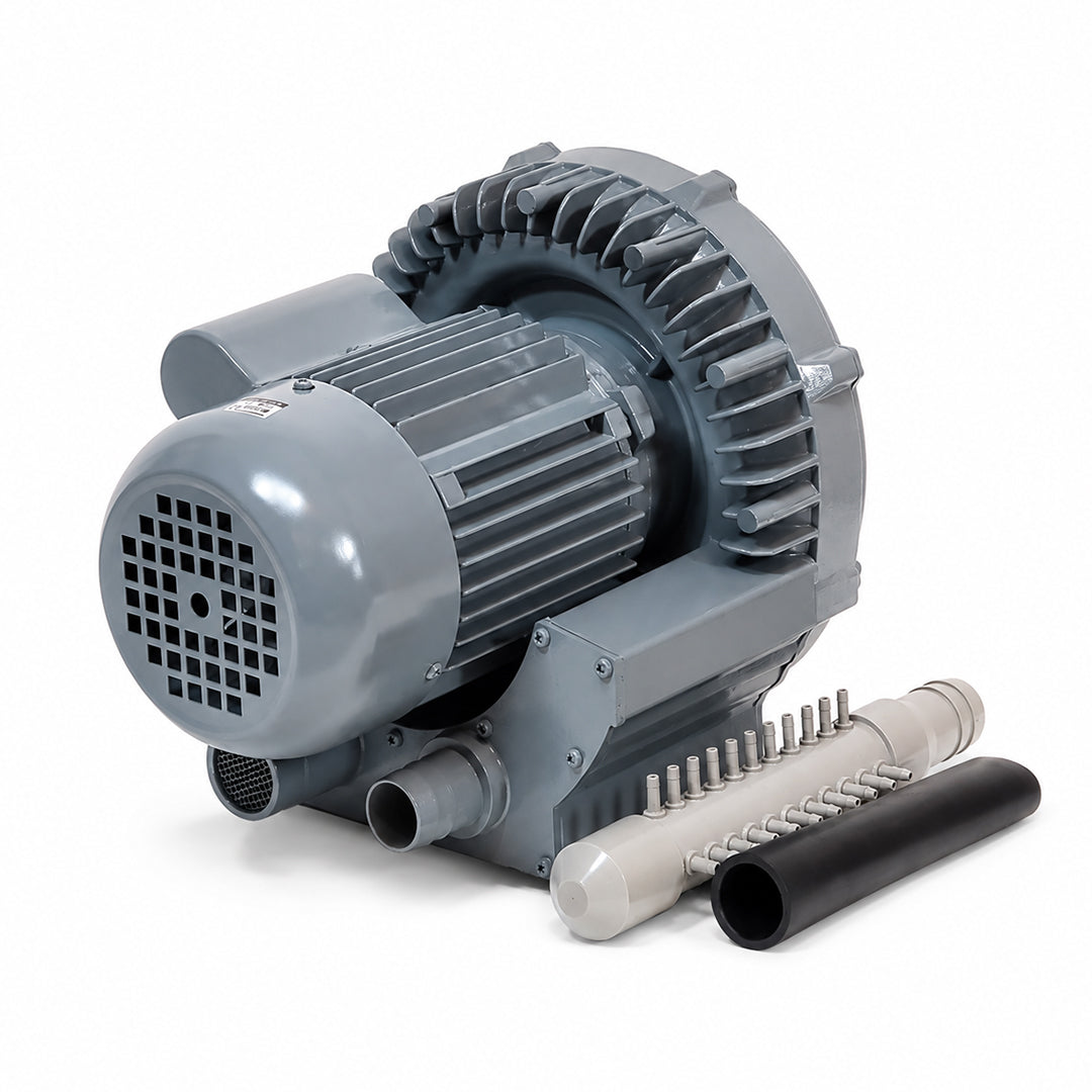 Pond Air Blower Pump, High-Pressure Aeration Blower for Koi Ponds, Fish Farms & Aquaculture Systems (600W)