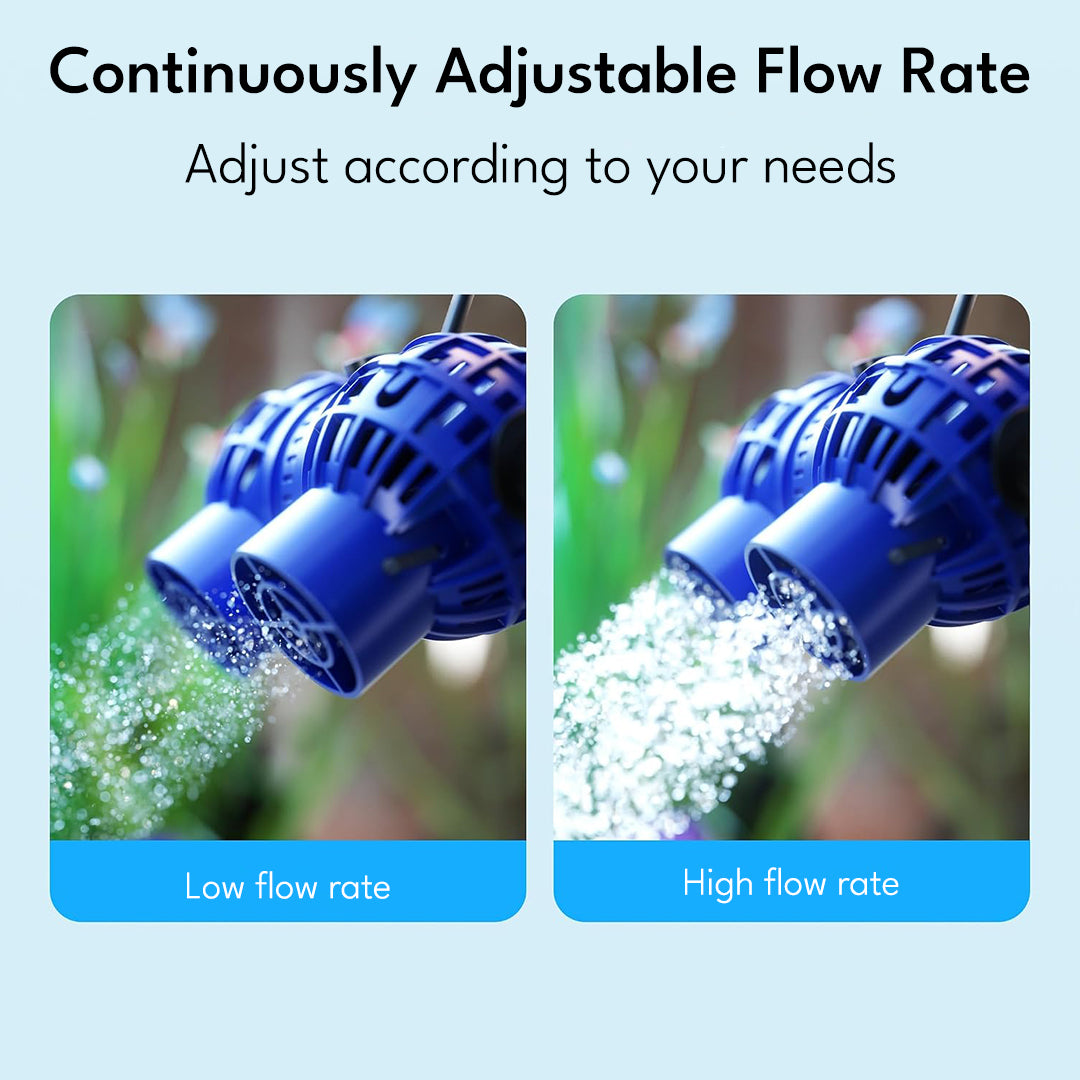 SUNSUN JVP-231 Wave Maker, Dual-Head Aquarium Circulation Pump for Freshwater & Marine Tanks, Powerful Water Flow